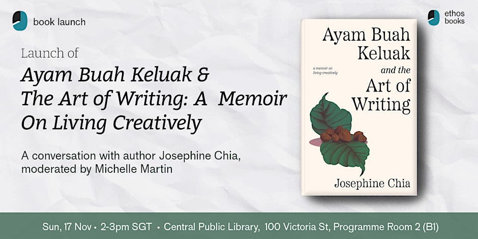 Book launch Ayam Buah Keluak & the Art of Writing