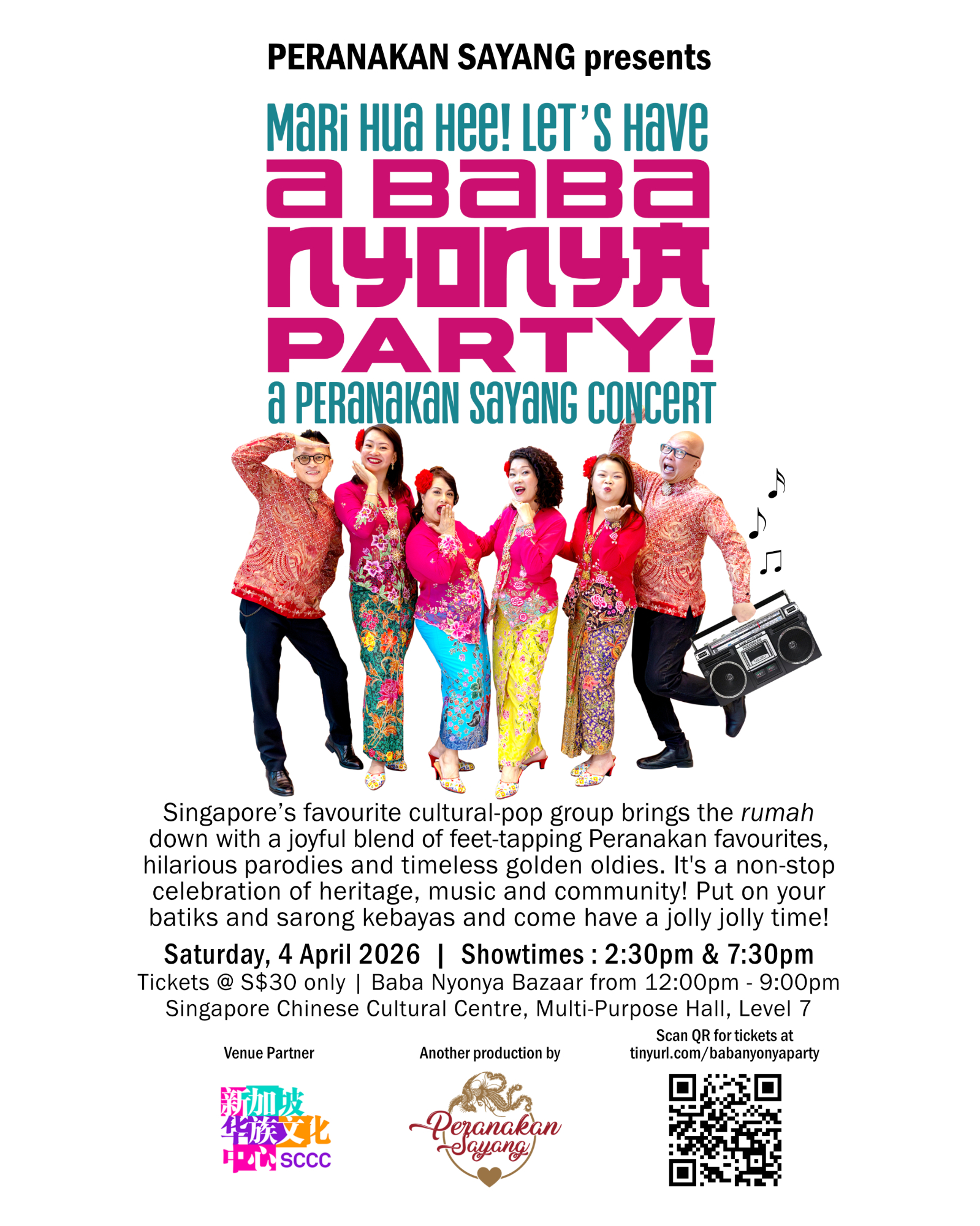 Mari Hua Hee! Let's Have a Baba Nyonya Party! - a Peranakan Sayang concert