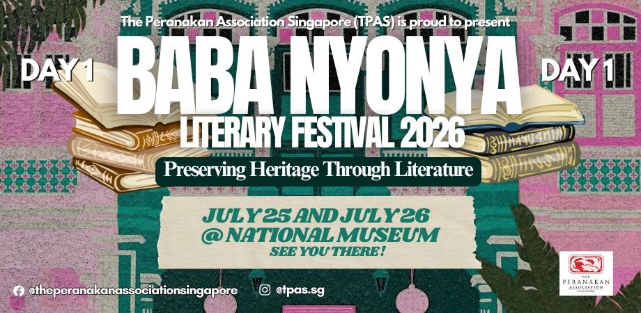 BABA NYONYA LITERARY FESTIVAL 2026 BY THE PERANAKAN ASSOCIATION SINGAPORE